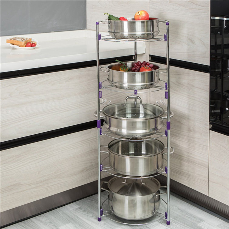 Prep & Savour 13.8'' Stainless Steel Standard Baker's Rack Wayfair